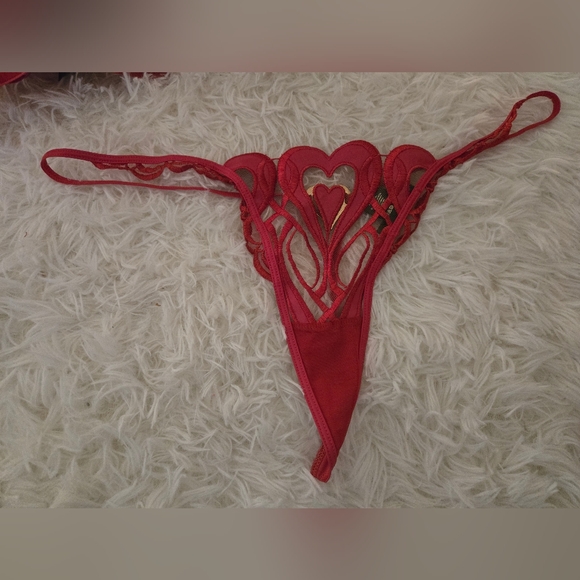 Honey Birdette Red Heart Set 38D - Picture 9 of 11